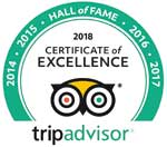 TripAdvisor 2018 Certificate of Excellence